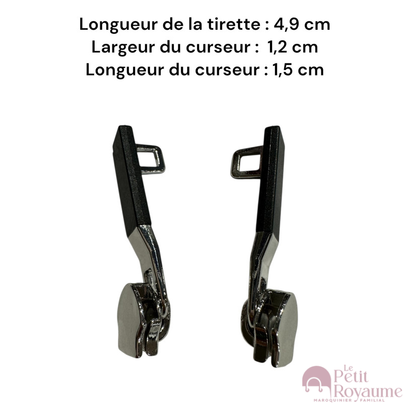 Lot de 2 Tirettes avec curseurs TAC- Ab12 compatibles valises rigides ou toiles Samsonite, Delsey et d'autres marques