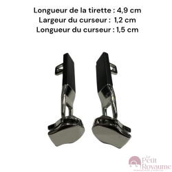 Lot de 2 Tirettes avec curseurs TAC- Ab12 compatibles valises rigides ou toiles Samsonite, Delsey et d'autres marques