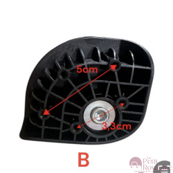 Double replacement wheels A-283 diameter 5 cm for 4-wheeled hardside luggages