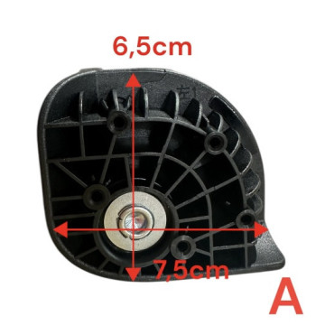 Double replacement wheels A-283 diameter 5 cm for 4-wheeled hardside luggages