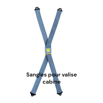 Sangles pour les valises CABINES toiles ou rigides, compatibles avec valises Samsonite, Delsey