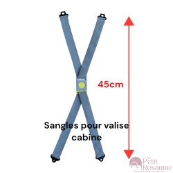 Sangles pour les valises CABINES toiles ou rigides, compatibles avec valises Samsonite, Delsey