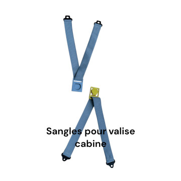 Sangles pour les valises CABINES toiles ou rigides, compatibles avec valises Samsonite, Delsey