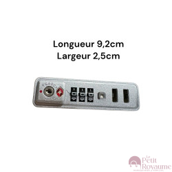 Recessed lock TSA007ZCL for softside and hardside luggages
