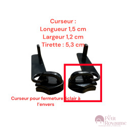 Lot de 2 Tirettes avec curseurs TAC- Ab1418 compatibles valises rigides ou toiles Samsonite, Delsey et d'autres marques