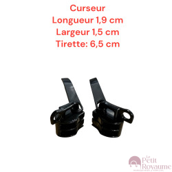 de 2 Tirettes avec curseurs doubles 01  compatibles valises rigides ou toiles Samsonite, Delsey et d'autres marques
