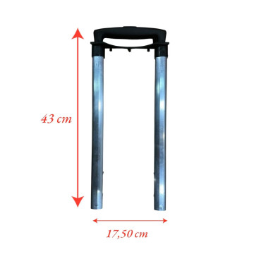 Tige télescopique AT/TC030 (43cmx17,5cm) avec poignée complète compatible American Tourister Cabine