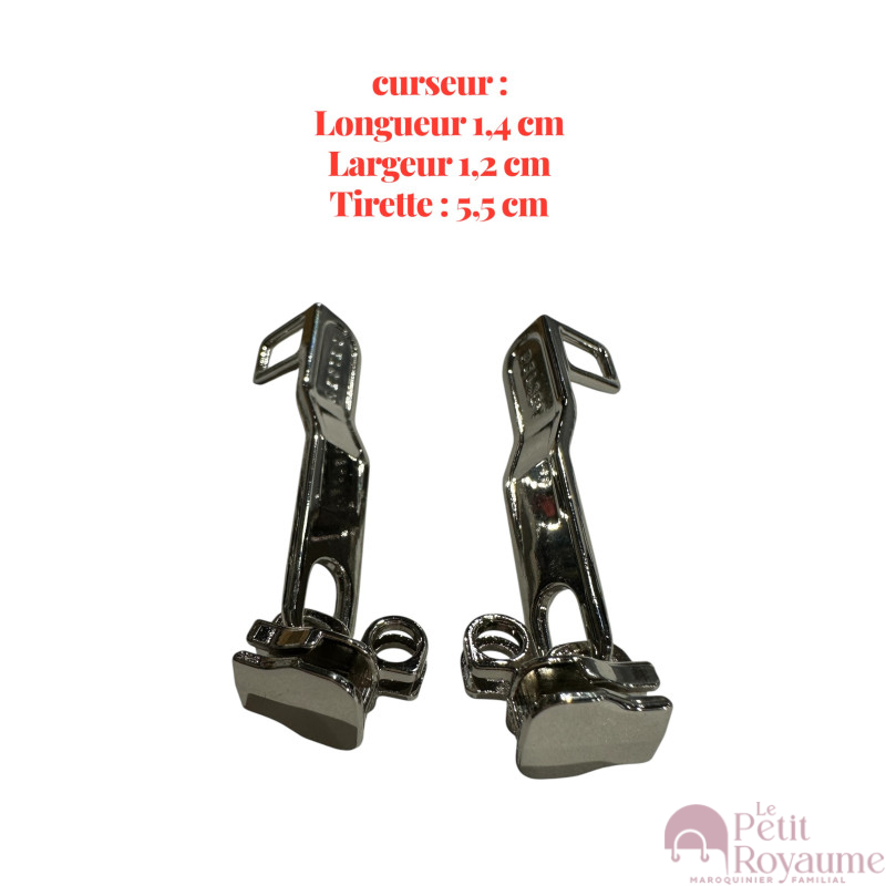 Set of 2 Zipper pulls Delsey04 for hardshell or softshell suitcases suitable for Samsonite, Delsey and other brands