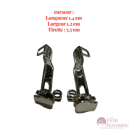 Set of 2 Zipper pulls  Delsey04 for hardshell or softshell suitcases suitable for Samsonite, Delsey and other brands