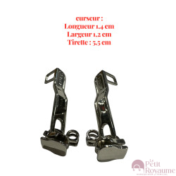 Set of 2 Zipper pulls  Delsey04 for hardshell or softshell suitcases suitable for Samsonite, Delsey and other brands