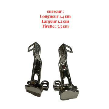 Set of 2 Zipper pulls  Delsey04 for hardshell or softshell suitcases suitable for Samsonite, Delsey and other brands
