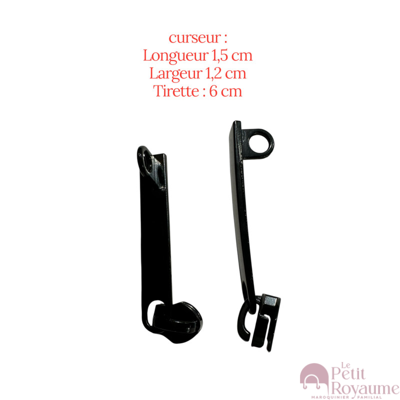 Set of 2 Zipper pulls TAC-AC21200b for hardshell or softshell suitcases suitable for Samsonite, Delsey and other brands
