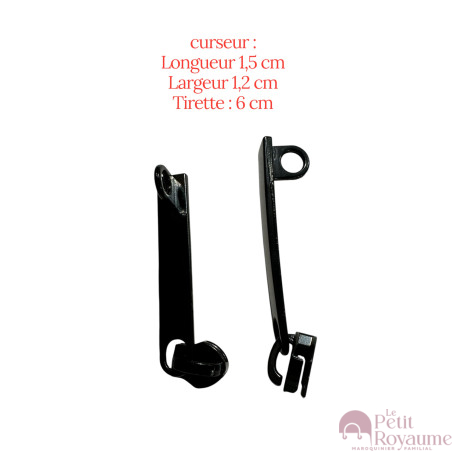 Lot de 2 Tirettes avec curseurs TAC- AC21200b compatibles valises rigides ou toiles Samsonite, Delsey et d'autres marques
