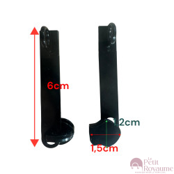 Lot de 2 Tirettes avec curseurs TAC- AC21200b compatibles valises rigides ou toiles Samsonite, Delsey et d'autres marques