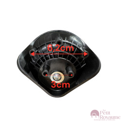 Roulettes doubles 20900 pour valises rigides ou toiles