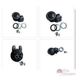 Roulettes doubles d’adaptation 20900bis pour valises rigides ou toiles