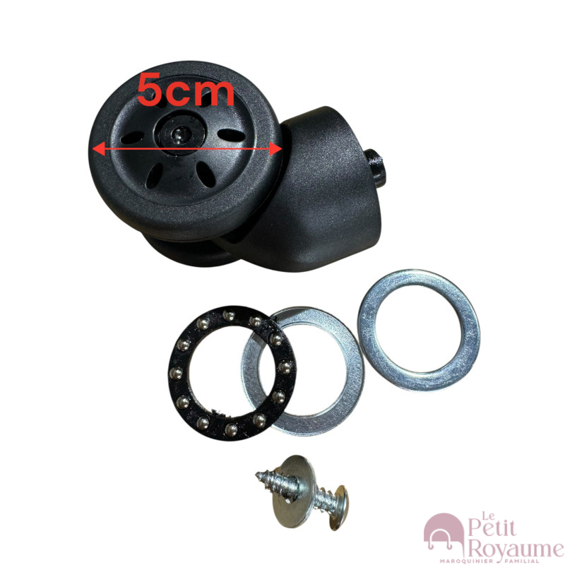 Roulettes doubles d’adaptation 20900bis pour valises rigides ou toiles