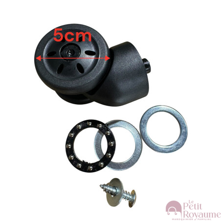 Double replacement wheels 20900bis for 4-wheeled hardside luggages