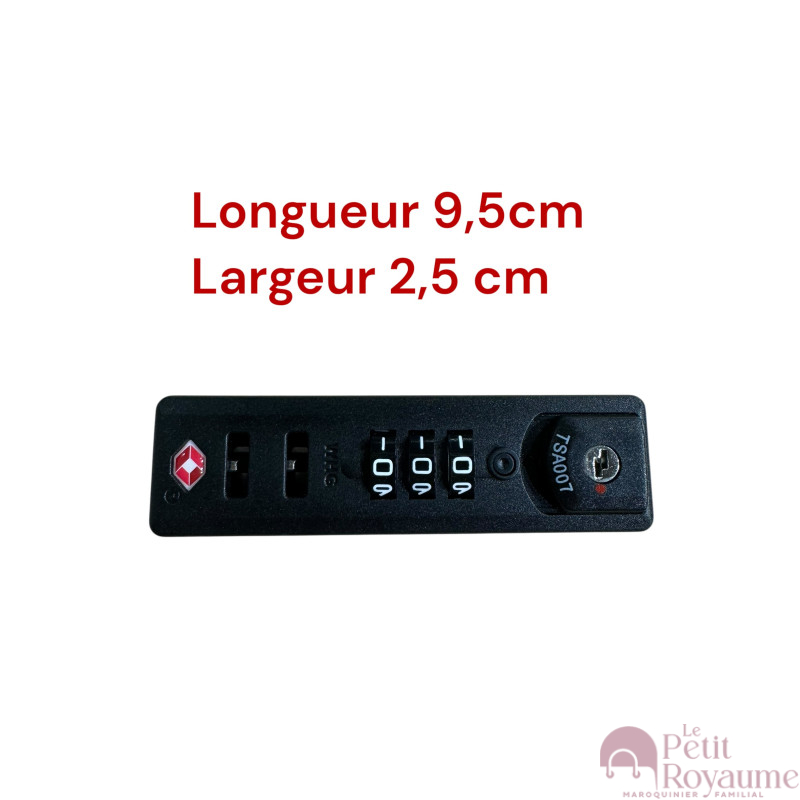 Serrure à code TSA007WHGbis compatible avec valise Samsonite ou Delsey…