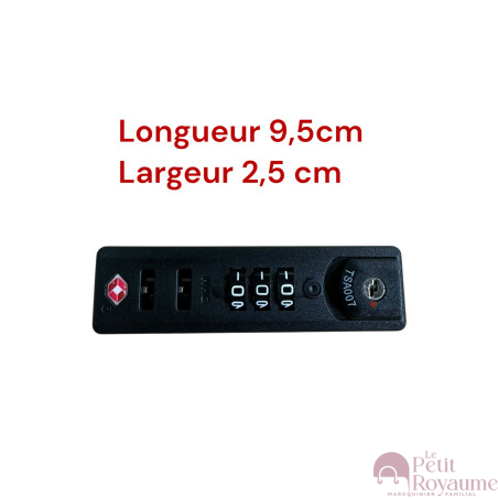 Serrure à code TSA007WHGbis compatible avec valise Samsonite ou Delsey…