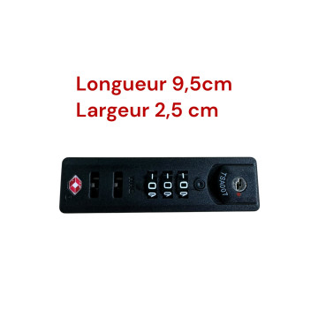 Serrure à code TSA007WHGbis compatible avec valise Samsonite ou Delsey…