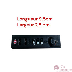 Serrure à code TSA007WHGbis compatible avec valise Samsonite ou Delsey…