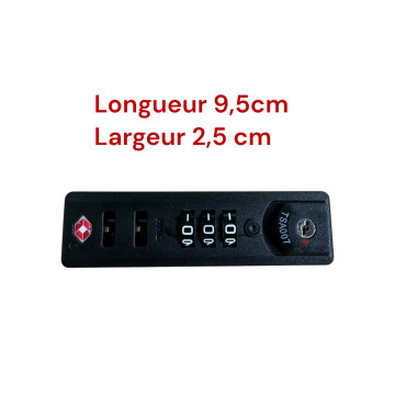 Serrure à code TSA007WHGbis compatible avec valise Samsonite ou Delsey…