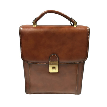 Sacoche homme 63017 en croûte de cuir de vachette