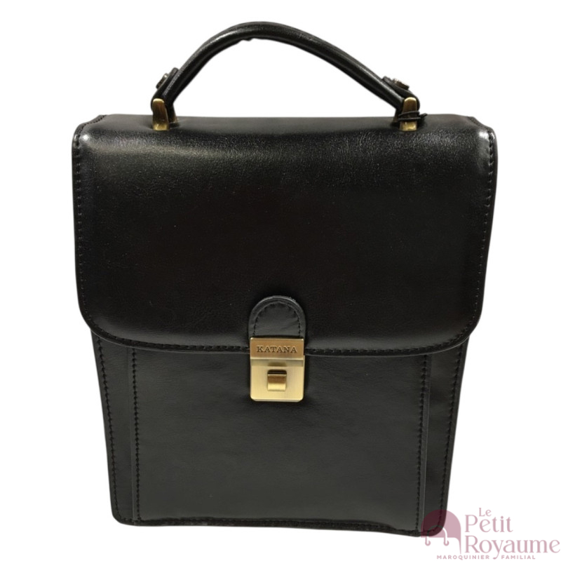 Sacoche homme 63017 en croûte de cuir de vachette