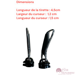 Set of 2 Zipper pulls  AT/Sam01 for hardshell or softshell suitcases suitable for Samsonite, Delsey and other brands