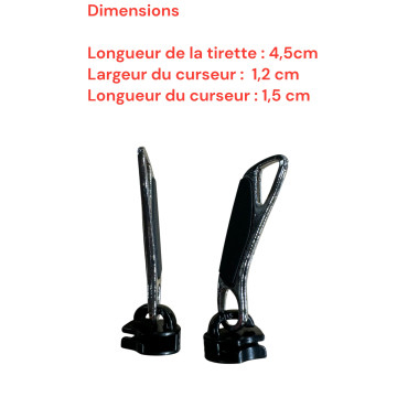 Set of 2 Zipper pulls  AT/Sam01 for hardshell or softshell suitcases suitable for Samsonite, Delsey and other brands