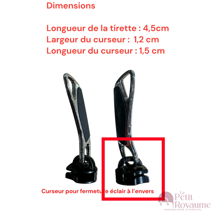 Lot de 2 Tirettes avec curseurs AT/Sam01 compatibles valises rigides ou toiles Samsonite, Delsey et d'autres marques
