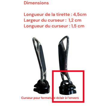 Set of 2 Zipper pulls  AT/Sam01 for hardshell or softshell suitcases suitable for Samsonite, Delsey and other brands