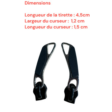 Set of 2 Zipper pulls  AT/Sam01 for hardshell or softshell suitcases suitable for Samsonite, Delsey and other brands