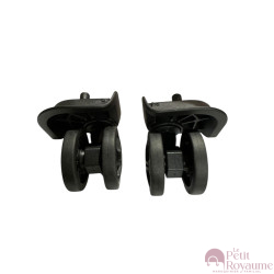 Roulettes doubles D530 pour valises rigides, compatibles avec différentes marques