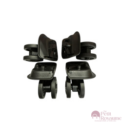 Roulettes doubles D530 pour valises rigides, compatibles avec différentes marques