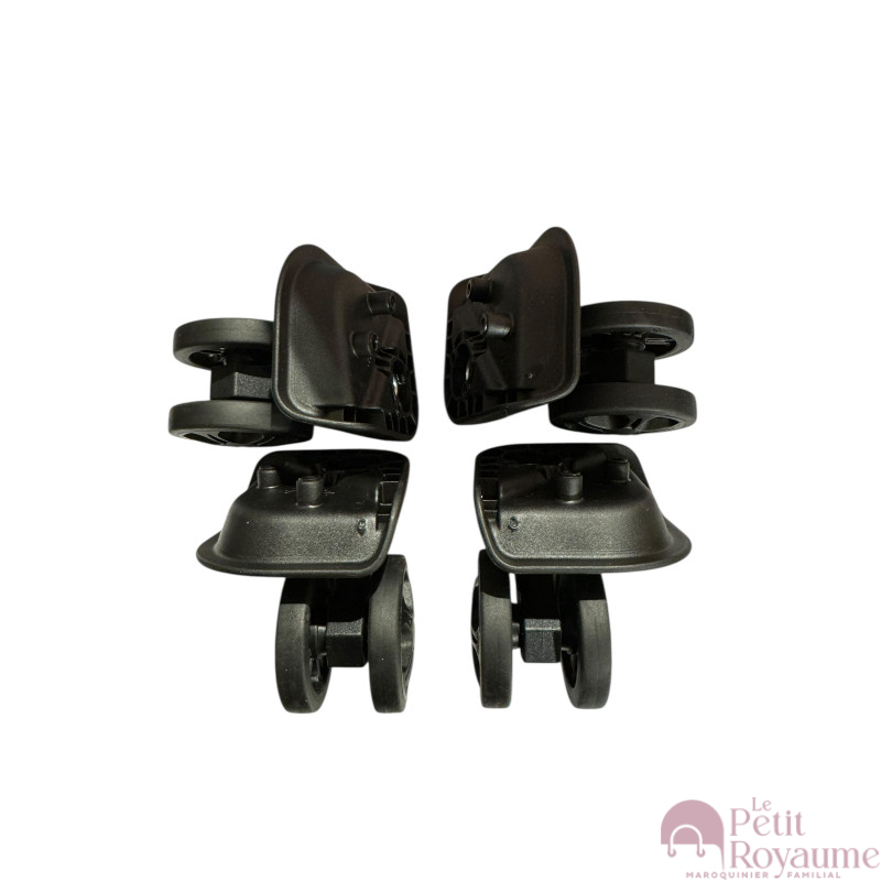 Roulettes doubles D530 pour valises rigides, compatibles avec différentes marques