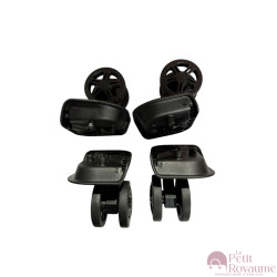 Roulettes doubles D530 pour valises rigides, compatibles avec différentes marques