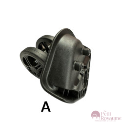 Roulettes doubles D530 pour valises rigides, compatibles avec différentes marques