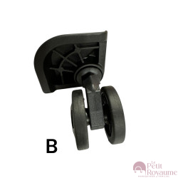 Double replacement wheels D530 for 4-wheeled hardside luggages, suitable for many brands such as Samsonite, Delsey