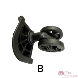 Roulettes doubles D530 pour valises rigides, compatibles avec différentes marques