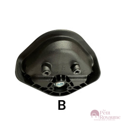 Roulettes doubles D530 pour valises rigides, compatibles avec différentes marques