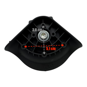 Roulettes doubles RVR01 pour valises rigides à 4 roues, compatibles valises Samsonite, Delsey, American Tourister…