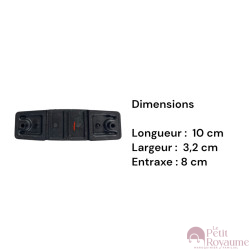 Charnière OU1215.430 / F338 compatibles valises rigides Samsonite