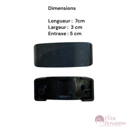Hinge OU1319.450/F336 for hardshell suitcases suitable for Samsonite