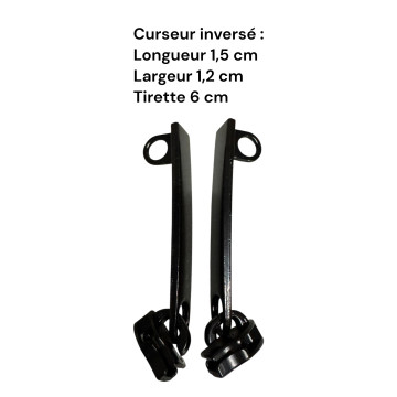 Set of 2 Zipper pulls PM01 for hardshell or softshell suitcases suitable for Samsonite, Delsey and other brands