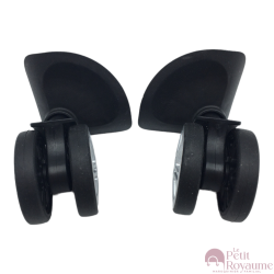 Roulettes doubles 1618 pour valises rigides à 4 roues, compatibles valises Samsonite, Delsey...