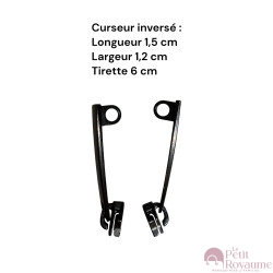 Set of 2 Zipper pulls PM01 for hardshell or softshell suitcases suitable for Samsonite, Delsey and other brands