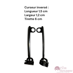 Set of 2 Zipper pulls PM01 for hardshell or softshell suitcases suitable for Samsonite, Delsey and other brands