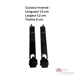 Set of 2 Zipper pulls PM01 for hardshell or softshell suitcases suitable for Samsonite, Delsey and other brands